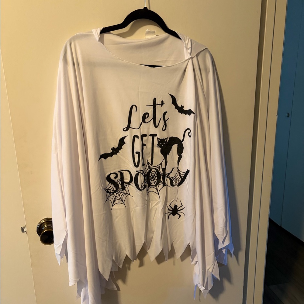 Women’s  White Halloween Cape Poncho
